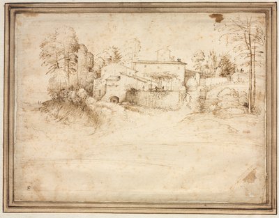 Dom na zboczu wzgórza autorstwa Fra Bartolommeo