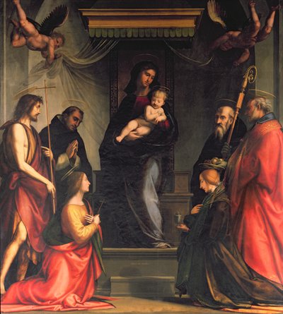 Madonna z Dzieciątkiem i świętymi autorstwa Fra Bartolommeo
