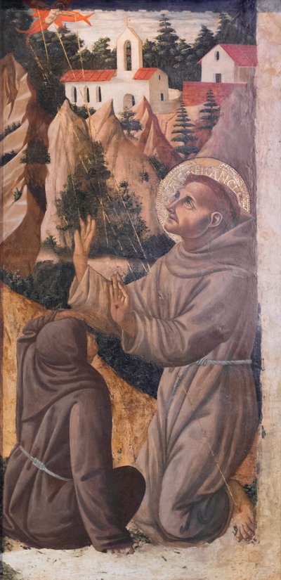 Franciszek z Asyżu otrzymuje stygmaty autorstwa Fra Diamante