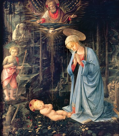 Adoracja Dzieciątka z Palazzo Medici autorstwa Fra Filippo Lippi