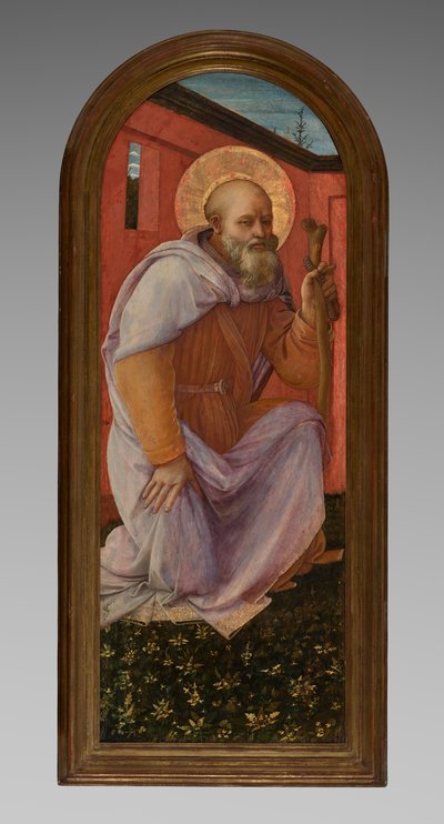 Panel z tryptyku: Św. Antoni Opat autorstwa Fra Filippo Lippi