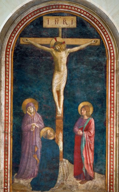 Ukrzyżowanie ze św. 1440 autorstwa Fra Giovanni Angelico da Fiesole
