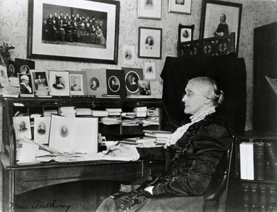 Susan Brownell Anthony 1899 (zdjęcie czarno-białe) autorstwa Frances Benjamin Johnston