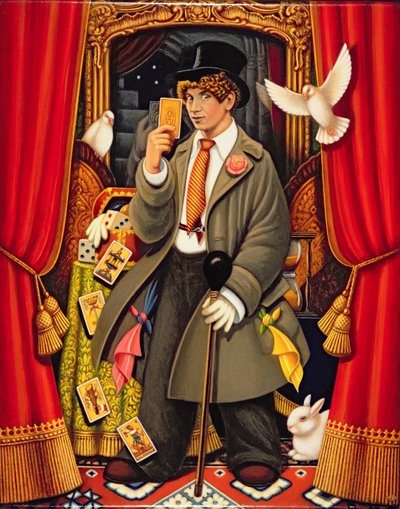 Harpo, 2010 (oleje i tempera na panelu) autorstwa Frances Broomfield