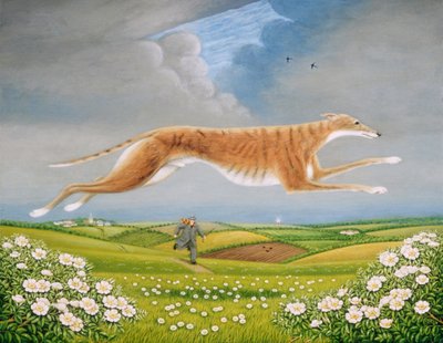 Mick the Miller, 1992 (oleje i tempera na panelu) autorstwa Frances Broomfield