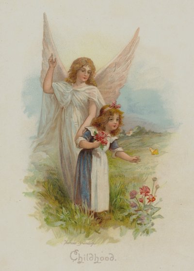 Dzieciństwo (chromolitho) autorstwa Frances Brundage