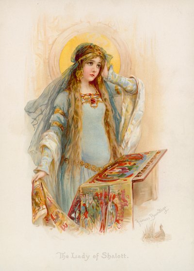 Dama Shalotta Tennysona autorstwa Frances Brundage