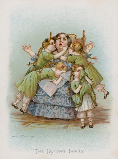 Rodzina Kenwigów (chromolitho) autorstwa Frances Brundage