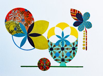 Biel na ryżu #3, 2022 (akryl na papierze akwarelowym) autorstwa Frances Ferdinands