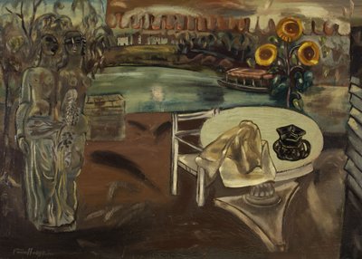 Ogród Sabriny, ok. 1934 (olej na płótnie) autorstwa Frances Hodgkins