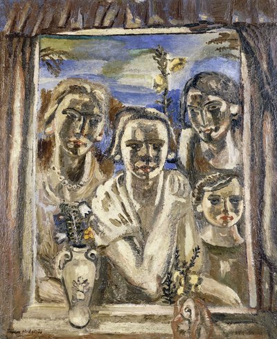 Rodzina, ok. 1926-1930 (olej na płótnie) autorstwa Frances Hodgkins