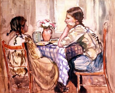 Posiłek (akwarela na papierze) autorstwa Frances Hodgkins