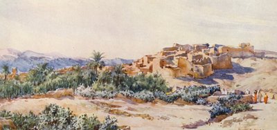 Na skraju pustyni (kolorowa litografia) autorstwa Frances Nesbitt