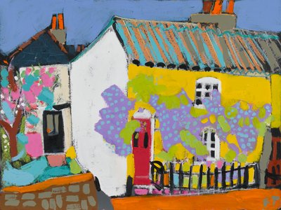 Little Royal Hill, 2010 (olej i akryl na pokładzie) autorstwa Frances Treanor