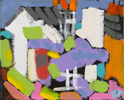 Wisteria, 2010 (olej i akryl na płótnie) autorstwa Frances Treanor