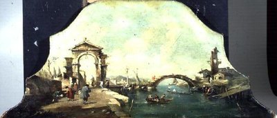 Widok na port wenecki Capriccio autorstwa Francesco (after) Guardi