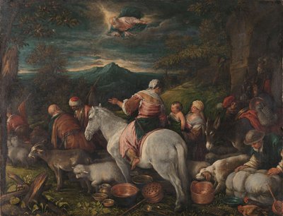 Abraham opuszcza Haran autorstwa Francesco (attr. to) Bassano