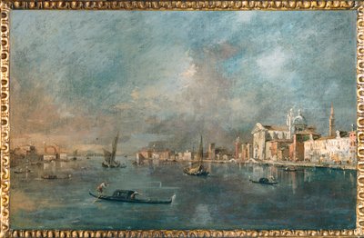 Vue de la Giudecca avec les Zattere - Widok na kanał Giudecca i Zattere ... autorstwa Francesco (circle of) Guardi