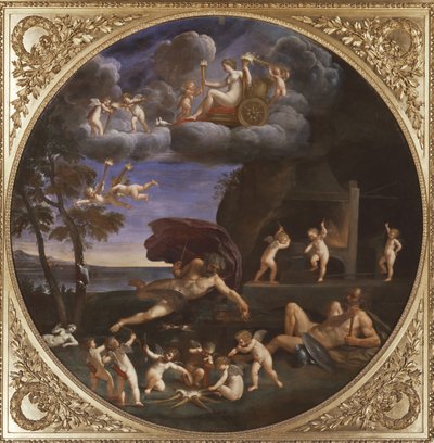 Żywioł ognia, 1625-28 autorstwa Francesco Albani