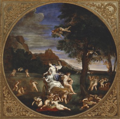 Żywioł Ziemi, 1625-28 autorstwa Francesco Albani