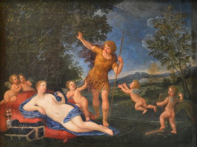 Francuski: Vénus et Adonis Wenus i Adonis autorstwa Francesco Albani