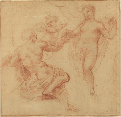Paryż wręcza jabłko Wenus autorstwa Francesco Albani
