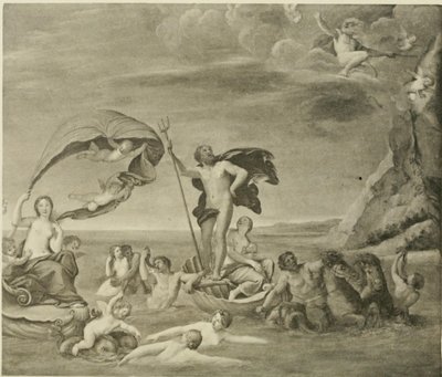 Królestwo morskie, Neptun i Amfitryta autorstwa Francesco Albani