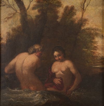 Dwie kąpiące się nimfy von Francesco Albani