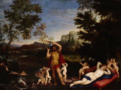 Wenus i Mars (olej na płótnie) autorstwa Francesco Albani