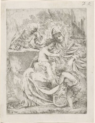 Święta Rodzina z Janem autorstwa Francesco Amato
