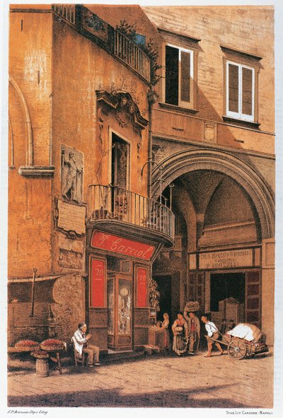Włochy, Neapol, siedziba Porto Street autorstwa Francesco Aversano