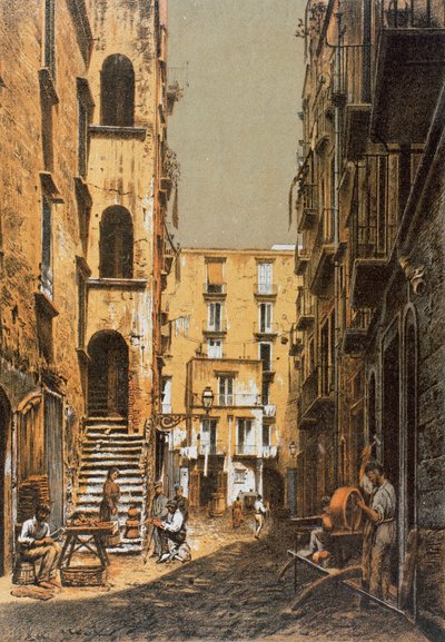 Vico Calderai Porto, w Neapolu autorstwa Francesco Aversano
