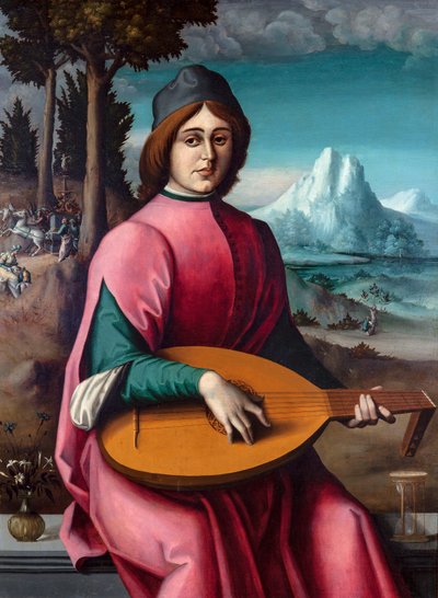 Amerykański angielski:  Portret młodego lutnisty Portret młodego lutnisty autorstwa Francesco Bacchiacca