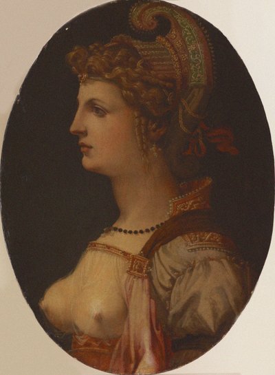 Idealny portret damy Portret Vittoria Colonna. autorstwa Francesco Bacchiacca