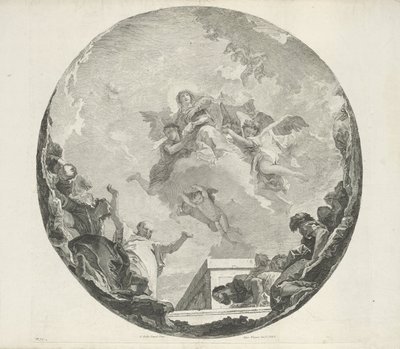 Wniebowstąpienie Maryi autorstwa Francesco Bartolozzi (attributed to)