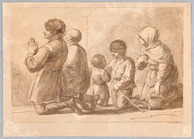 Rodzinna modlitwa autorstwa Francesco Bartolozzi