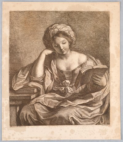 Sybil z książką autorstwa Francesco Bartolozzi