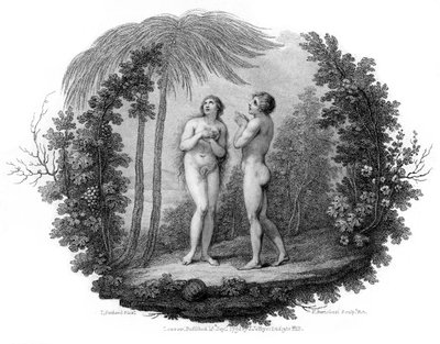 Adam i Ewa, 1796. autorstwa Francesco Bartolozzi
