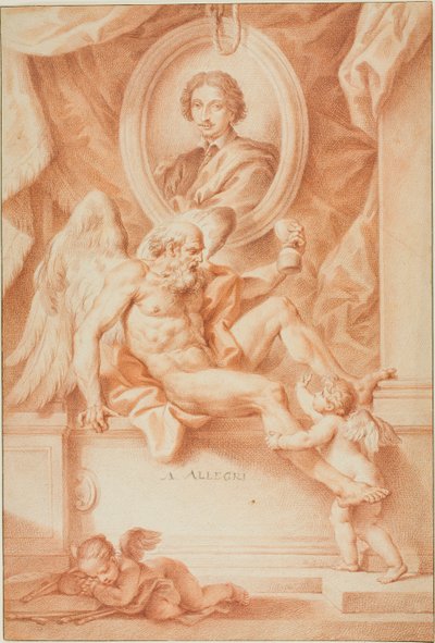 Alegoria czasu na cześć malarza (Claude Lorrain) autorstwa Francesco Bartolozzi