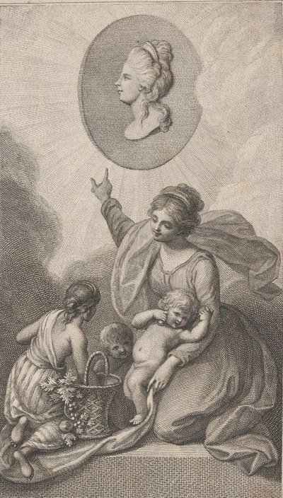 Charity, z Przyjaciela Dzieci, 1788. autorstwa Francesco Bartolozzi