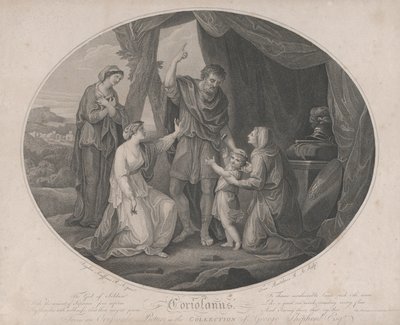 Coriolanus: Bóg żołnierzy, aby zawstydzić niezniszczalnych... Szekspir, Cori..., 3 listopada 1785. autorstwa Francesco Bartolozzi