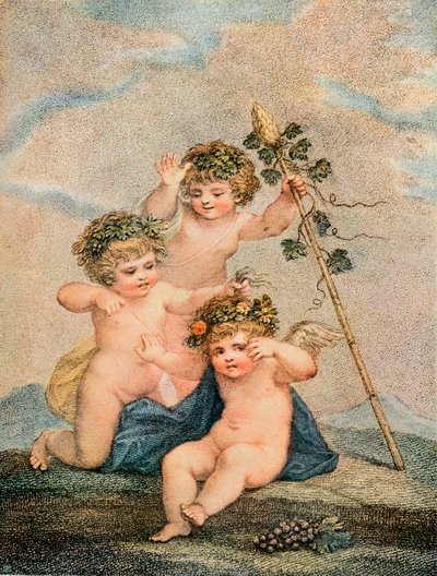 Amorki, XVIII w. autorstwa Francesco Bartolozzi