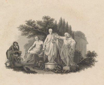 Demostenes, Cicero i William Pitt, hrabia Chatham, 1750-1815. autorstwa Francesco Bartolozzi