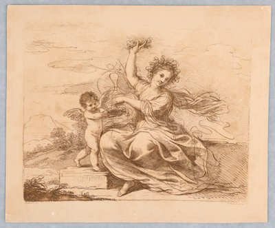 Flora z Kupidynem autorstwa Francesco Bartolozzi