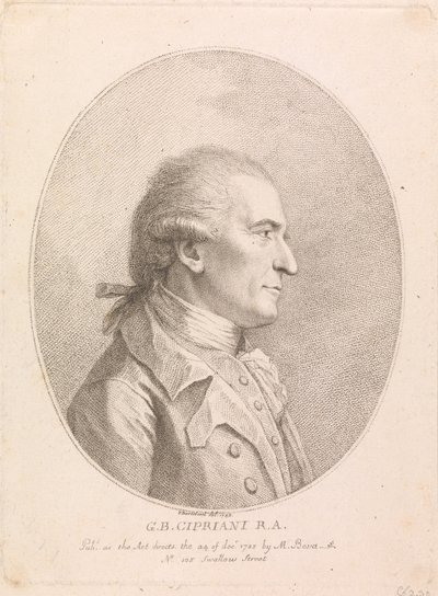 G. B. Cipriani, RA autorstwa Francesco Bartolozzi