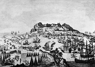 Gibraltar podczas amerykańskiej wojny o niepodległość autorstwa Francesco Bartolozzi