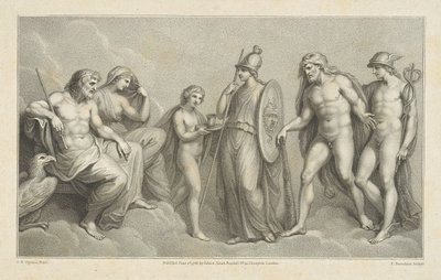 Herkules przedstawiony Jowiszowi i Junonie autorstwa Francesco Bartolozzi