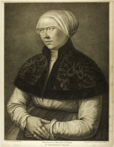 Żona Holbeina autorstwa Francesco Bartolozzi