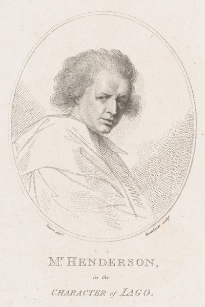 John Henderson, w postaci Otella Iago Szekspira, 1786. autorstwa Francesco Bartolozzi