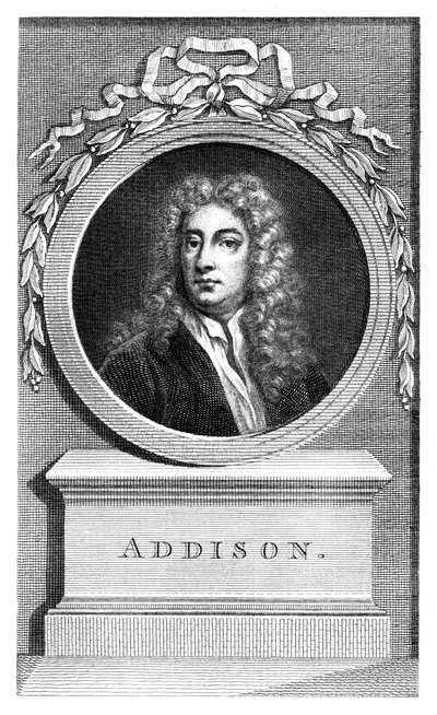 Joseph Addison, angielski polityk i pisarz. autorstwa Francesco Bartolozzi